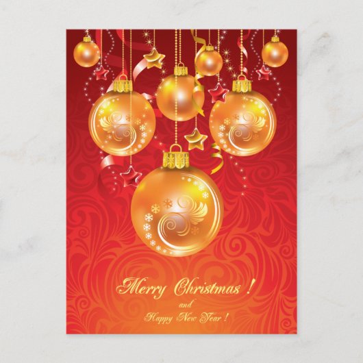 Vrolijk kerstBriefkaart Feestdagenkaart (Voorkant)