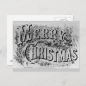 Vrolijk kerstBriefkaart Feestdagenkaart (Voorkant / Achterkant)