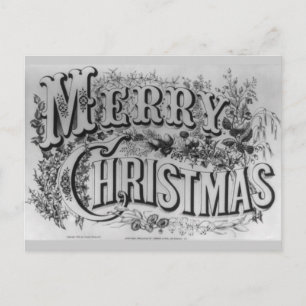 Vrolijk kerstBriefkaart Feestdagenkaart