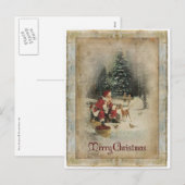 Vrolijk kerstBriefkaart Feestdagenkaart (Voorkant / Achterkant)