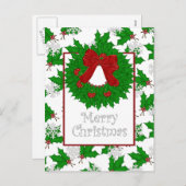 Vrolijk kerstBriefkaart Feestdagenkaart (Voorkant / Achterkant)