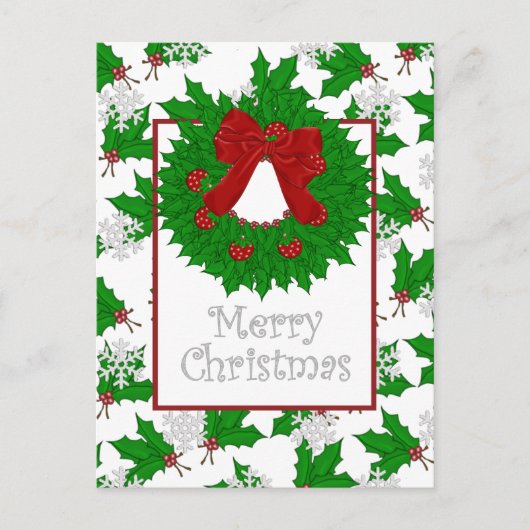 Vrolijk kerstBriefkaart Feestdagenkaart (Voorkant)