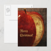 Vrolijk kerstbriefkaart feestdagenkaart (Voorkant / Achterkant)