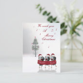 Vrolijk kerstbriefkaart feestdagenkaart (Staand voorkant)