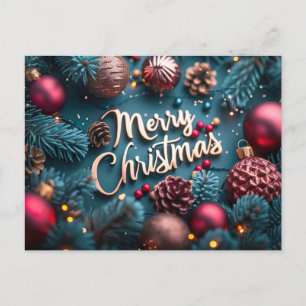 Vrolijk kerstBriefkaart Feestdagenkaart