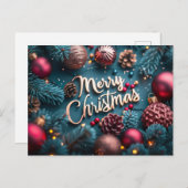 Vrolijk kerstBriefkaart Feestdagenkaart (Voorkant / Achterkant)