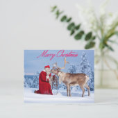 Vrolijk kerstBriefkaart Feestdagenkaart (Staand voorkant)