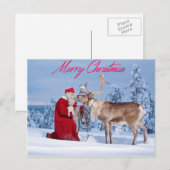 Vrolijk kerstBriefkaart Feestdagenkaart (Voorkant / Achterkant)