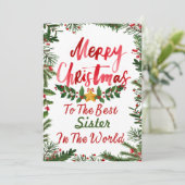 Vrolijk kerstbriefkaart kaart (Staand voorkant)