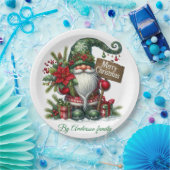 Vrolijk kerstBriefkaart Papieren Bordje (Feest)