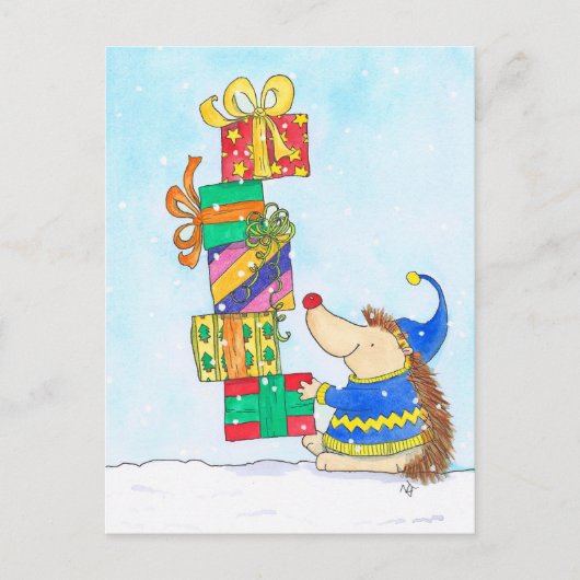 Vrolijk kerstbriefkaart van Nicole Janes Briefkaart (Voorkant)