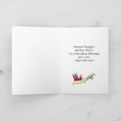 Vrolijk kerstbroer en partner feestdagen kaart (Binnen)