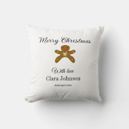 Vrolijk kerstbruine koekjes voeg naam met liefde h kussen