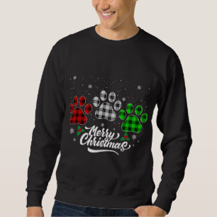 Vrolijk kerstbuffel met rode rode groene hond trui