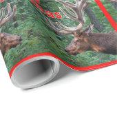 Vrolijk kerstbull Elk in Velvet Cadeaupapier (Rol Hoek)