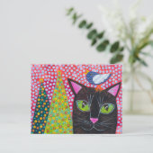 Vrolijk kerstcadeat briefkaart (Staand voorkant)