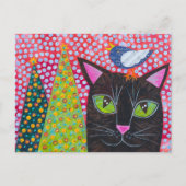 Vrolijk kerstcadeat briefkaart (Voorkant)