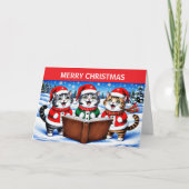 Vrolijk kerstcadeat feestdagen kaart (Voorkant)