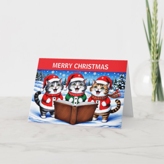 Vrolijk kerstcadeat feestdagen kaart (Voorkant)