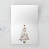 Vrolijk kerstcadeat feestdagen kaart (Binnen)