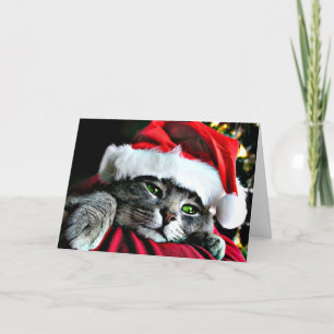 Vrolijk kerstcadeat feestdagen kaart