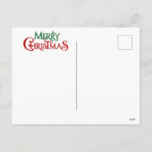 Vrolijk kerstcadeat feestdagenkaart (Achterkant)