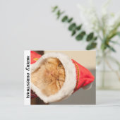 Vrolijk kerstcadeat feestdagenkaart (Staand voorkant)