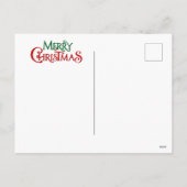 Vrolijk kerstcadeat feestdagenkaart (Achterkant)