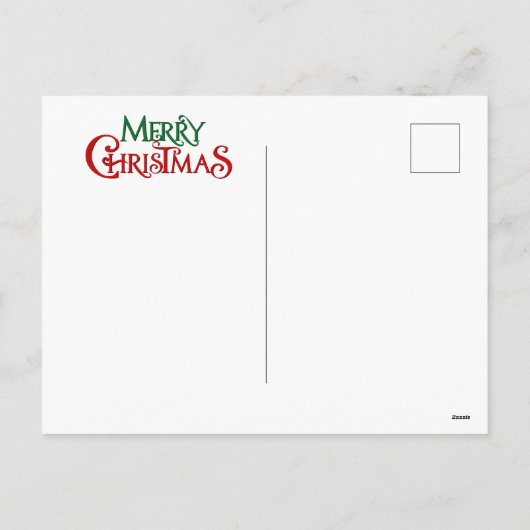 Vrolijk kerstcadeat feestdagenkaart (Achterkant)