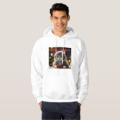 Vrolijk kerstcadeat hoodie (Voorkant volledig)