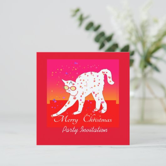 Vrolijk kerstcadeat kaart (Staand voorkant)