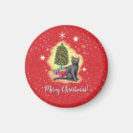 Vrolijk kerstcadeat magneet