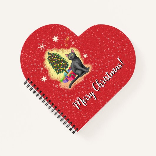Vrolijk kerstcadeat notitieboek (Voorkant)