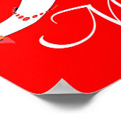 Vrolijk kerstcadeat poster (Hoek)