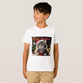 Vrolijk kerstcadeat t-shirt (Voorkant volledig)