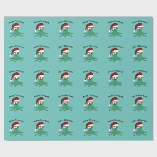 Vrolijk kerstcadeau cadeaupapier (Vlak)