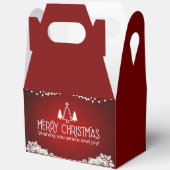 Vrolijk kerstcadeau doos - Feestelijke Vrede & Joy Bedankdoosjes (Open)