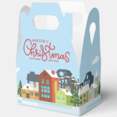 Vrolijk kerstcadeau doos | Vakantie feestelijk dor Bedankdoosjes (Open)