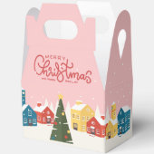 Vrolijk kerstcadeau doos | Vakantie feestelijk dor Bedankdoosjes (Open)