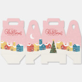 Vrolijk kerstcadeau doos | Vakantie feestelijk dor Bedankdoosjes (Ongevouwen)