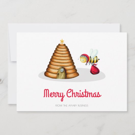 Vrolijk kerstcadeau feestdagenkaart (Voorkant)