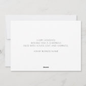 Vrolijk kerstcadeau feestdagenkaart (Achterkant)