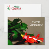 Vrolijk kerstcadeau feestdagenkaart (Voorkant / Achterkant)