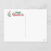 Vrolijk kerstcadeau feestdagenkaart (Achterkant)