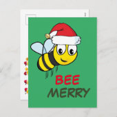 Vrolijk kerstcadeau feestdagenkaart (Voorkant / Achterkant)