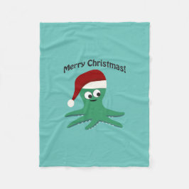 Vrolijk kerstcadeau fleece deken