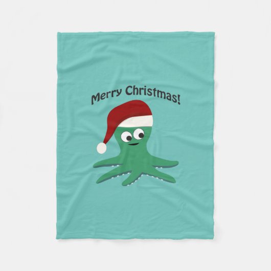 Vrolijk kerstcadeau fleece deken (Voorkant)