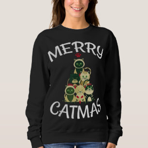 Vrolijk kerstcadeau Grappige kat Kerstmis Trui