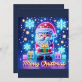 Vrolijk kerstcadeau kaart (Voorkant / Achterkant)