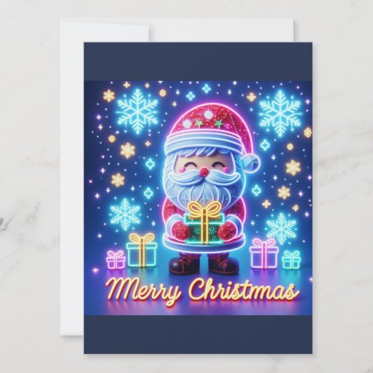 Vrolijk kerstcadeau kaart (Voorkant)